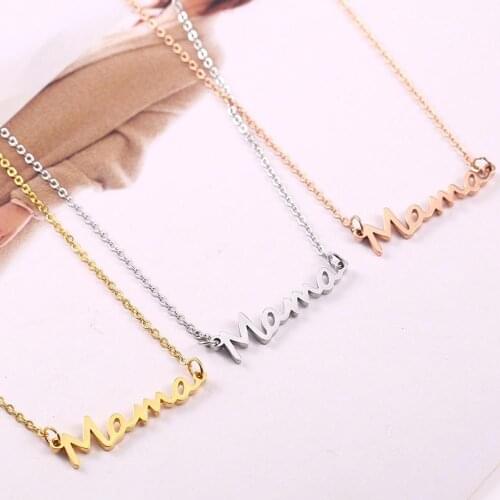 Mother Necklace Letter Mama Mother Holding Baby Charm Pendant Necklace Mom Mama Mothers Day Presents Birthday Gifts Jewelry Hot