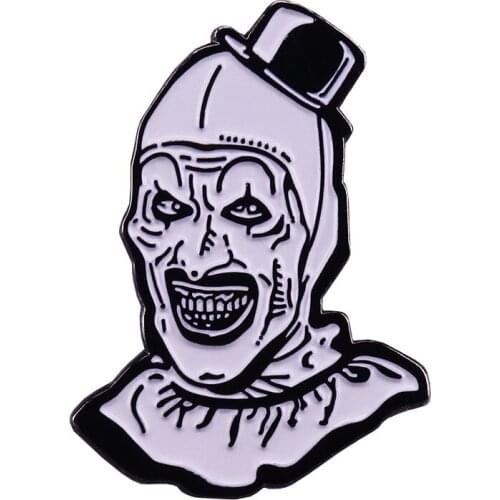 P5333 Dongmanli Clown Movie Metal Brooch Enamel Pins Badge Backpack Bag Collar Lapel Collection Jewelry Gifts