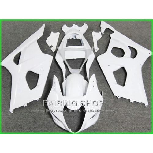 Injection mold hot sale fairing kit for Suzuki GSXR1000 03 04 K3 white fairings set GSXR 1000 2003 2004 K4 YI115