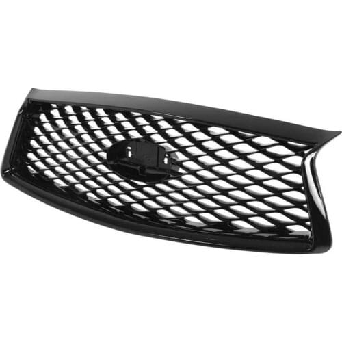 Front Bumper Radiator Gloss Black for Eau Rouge Style Front Bumper Mesh Grille Grill Replacement for Infiniti Q50 2018‑2021