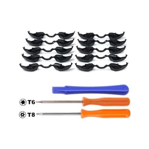 10x Replacement LB RB Bumpers Buttons Key + T6&T8 Screwdrivers Repair Tools + Crowbar For Microsoft For Elite Controller
