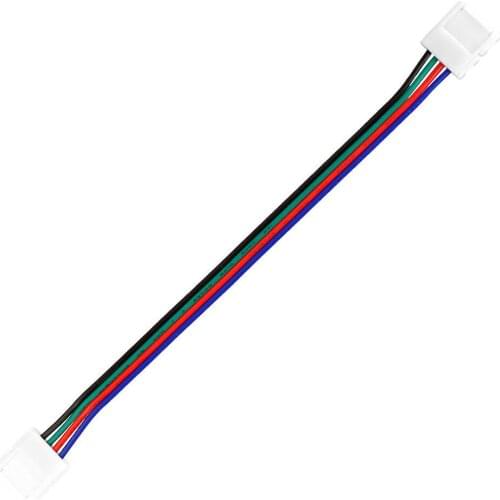 LED 10mm RGB Flexible Strip Light SMD 5050 Cable Connector NEW