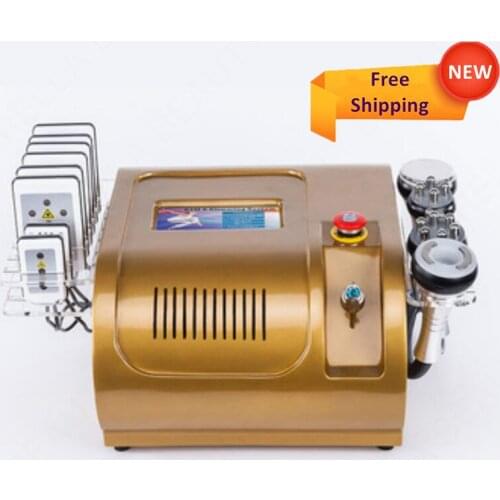 Body Slimming Weight Loss Machine 40K Ultrasonic liposuction Cavitation Vacuum Laser lipo Laser 8 Pads 6in1 beauty device