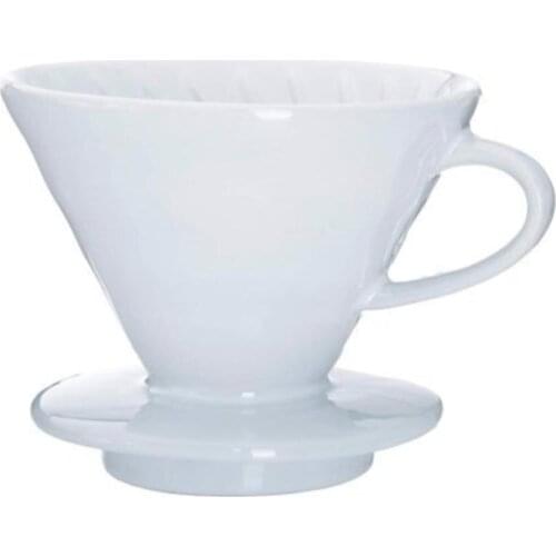 V60 Ceramic Coffee Dripper Engine Coffee Dripper Made in Turkey High Quality White Easy Coffee Maker