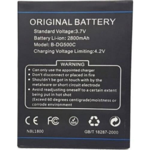 High quality Replacement Battery Authentic 2800mAh B-DG500C BDG500C battery for Doogee DG500 DG500C Smart phone