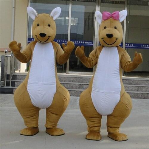 Adult Size Lovely Kangaroo Mascot Costume Custom Made Mascot Fancy Dress Costumes Animal Costume Party Costumes