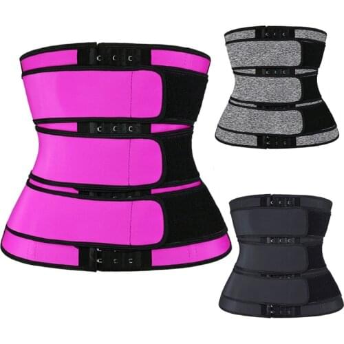 Women Compression Waist Strap Corset Tummy Control Weight Loss Trimmer Shaperwear Girdle Fat Burning Body Shaper Cincher