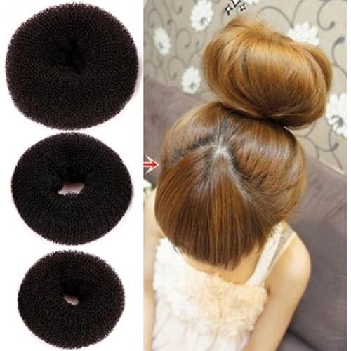 Women Magic Donut Hair Ring Bun Former Shaper Hair Styler Tie Updo Maker Tools Hair Bun Maker Styling Tools Hair Accessories