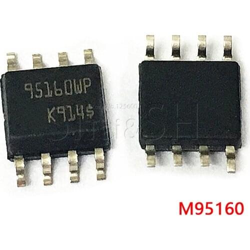 10pcs/lot M95160-WMN6TP 95160 95160WP 95160P 95160WQ Serial EEPROM memory chip For Car Memory sop-8 NEW ORIGINAL