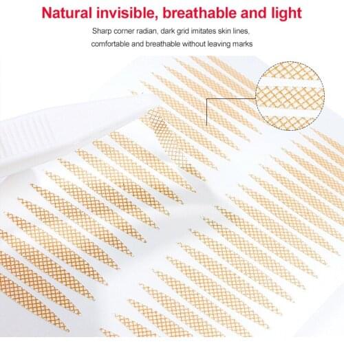 1200Pcs Big Eyelid Tape Sticker Double Fold Self Adhesive Eyelid Tape Stickers Eyes Sticker Makeup Clear Beige Invisible Tool