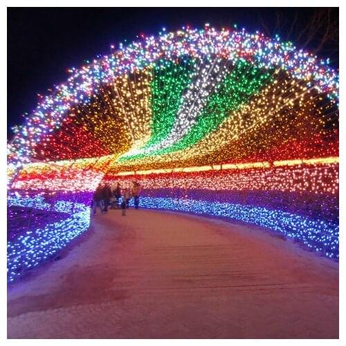500 LED 50M Led String Fairy Lights Christmas Xmas Garland Wedding Party Show Decoration Indoor Holiday home decoration 5pcs