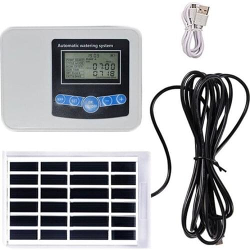 Solar Garden Automatic Sprinkler Smart Water Pump Outdoor Plant Self-drip Irrigation Solar Charging Timer System for Plants