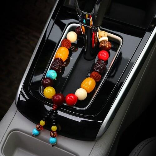 Car Ornament Automotive Decoration Stalls Beads Pendant Peace Symbol Gear Beads Automobiles Interior Decor Accessories Gift