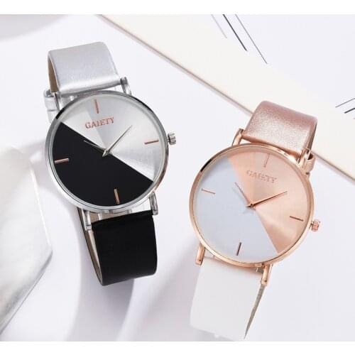Fashion Ladies Watch For Women Quartz Watches Double Color Womens Hand Watches Elegant Womens Wrist Lovers Watch 2021 Bracelet
