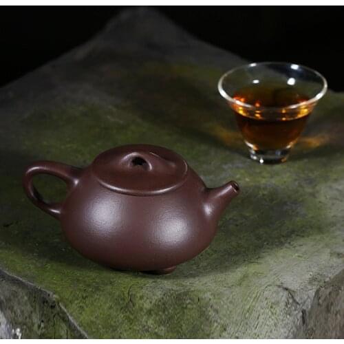 140cc Chinese Yixing Zisha Teapot Handmade Purple Clay ZiNi Shipiao Tea Pot Lu Weiping 7 Holes