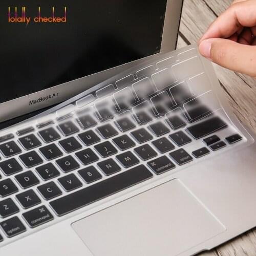 TPU Keyboard Cover Skin Stickers Protector For Apple Mac MacBook Air 11 11.6" A1370 A1465 Model US Layout Protective Film