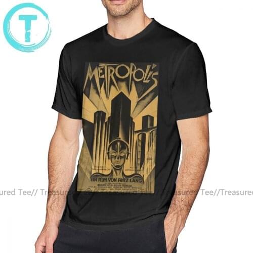 Werewolf T Shirt Metropolis Fritz Lang 1926 - Vintage Movie Poster B-w T-Shirt Graphic Funny Tee Shirt Short Sleeve 6xl Tshirt