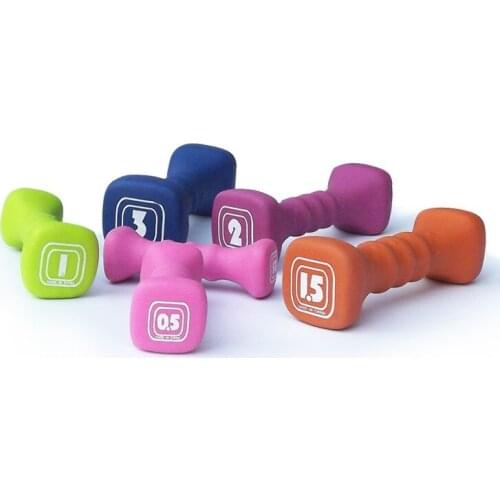 4kg*2pcs female yoga Dumbbell plastic Dip in Dumbbell fitness training excercise dumbbell
