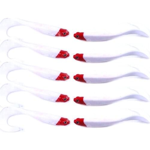 5Pcs 11.5cm 9g Wobblers Fishing Lures Swimbaits Silicone Soft Bait Carp fishing isca Artificial Soft Lure