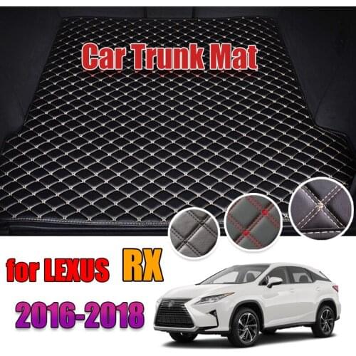 Custom Leather Car Trunk Mats For Lexus RX 2016-2018 Rear Trunk Floor Mat Tray Carpet Mud