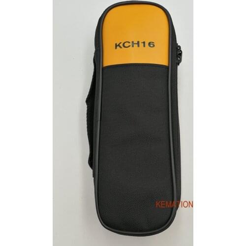 KCH16 Carry Soft Zipper Bag for F302 F31 F342 F321 T5 Series F373 F374 Temperaturehumidity Indicator F971 T770 Clamp Meter