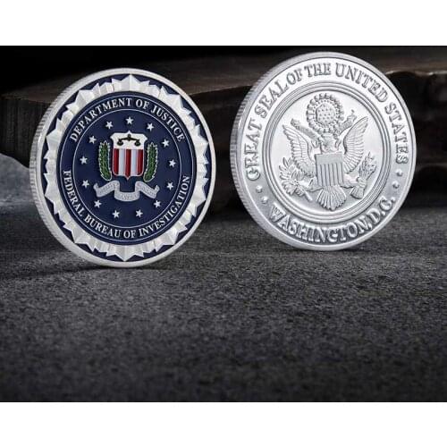 Department Of Justice Federal Bureau Of Investiga Tion Commenmorative Coins challenge coin collectables coin