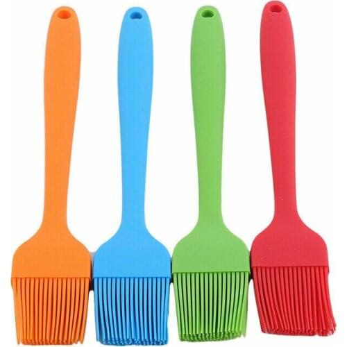 2PC Pasting Kitchen Tool Silicone Pastry Soft BRUSH Roasting Food Cake Bread Baking BBQ Kitchen Gadgets Oil Brush
