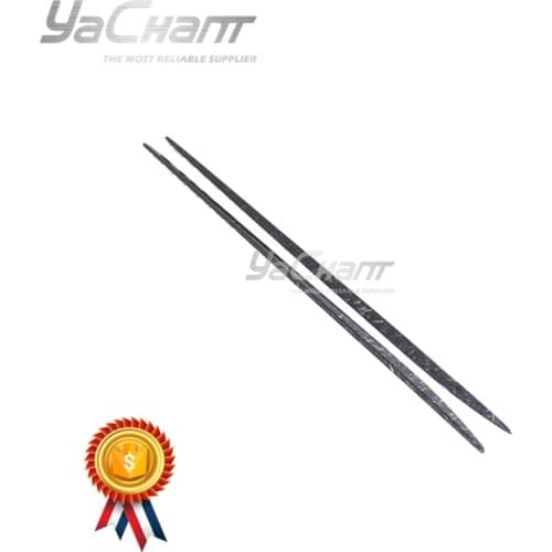 Carbon Fiber Forged Carbon Weave Side Skirts Fit For 2015-2018 MB W205 C63 Sedan OEM Style Garnish Insert Attachment