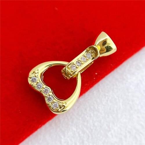 Wholesale DIY Natural Stones Beads Jewelry Making Accessories Silver/Gold/Rose Gold Metal Connector Clasps Findings