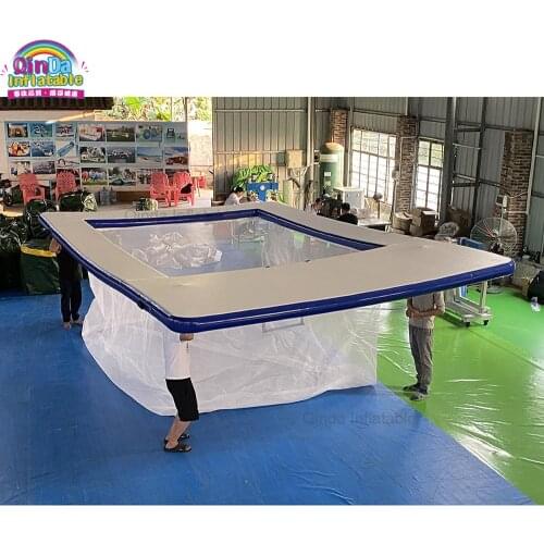 Floating Ocean Protective Anti Jellyfish Pool Water Sport Inflatable Swimming Pool With Net