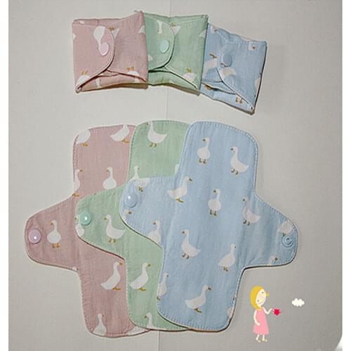 2 Pcs/lot 160mm Feminine Hygiene Pads Reusable Adult Diapers Sanitary Pad Soft Washable Panty Liner Cloth Mama