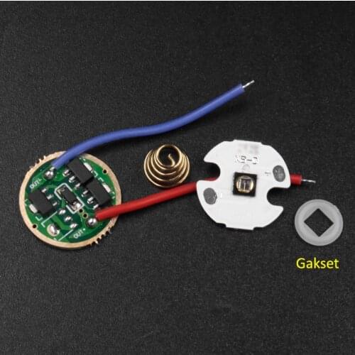 Led-chip 850nm infrared led IR940nm LED Emitter with 16mm 20mm PCB +17mm 3x7135 flashlight Driver Board electric Circuit Board