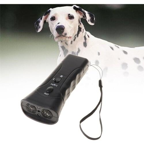 LED Ultrasonic Dog Training Repeller Trumpet Control Stopper Device Dog Anti-barking Stop Bark Deterrent Pet Tool Dog Supplies