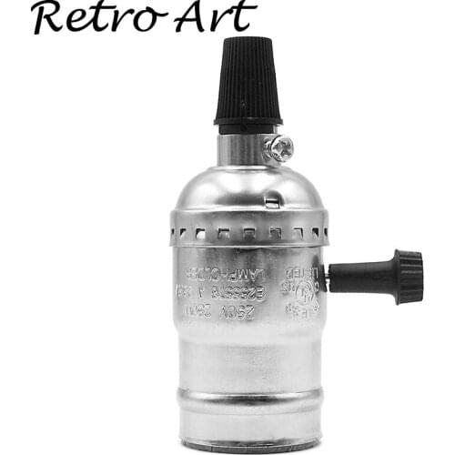 Vintage Light Socket E26 Edison Bulb Holder with ON/OFF Switch LPendant Lamp Holder