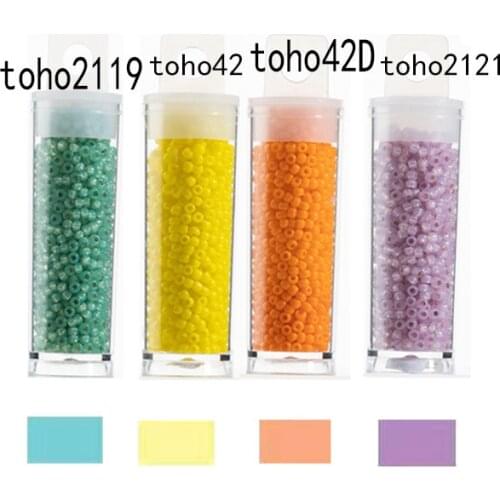 Japan Toho Round Beads Opaque Yellow Toho45 Beads For Jingle Dress Bead Aholic 10g/barrels About 1000 Pieces