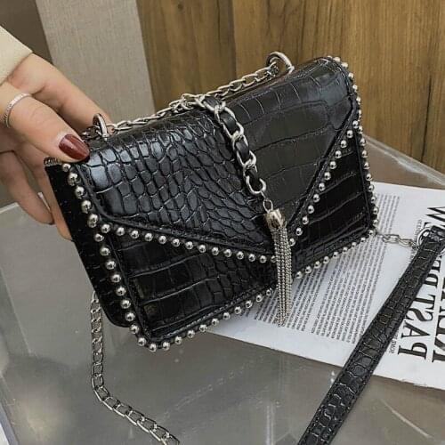 Stone Pattern Leather tassel Crossbody Bag For Women 2021 Fashion Sac A Main Female Shoulder Bag Female Handbags And Purses