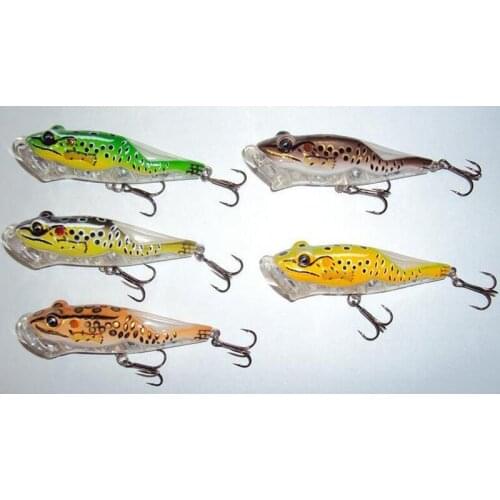 1Pcs water surface Frog popper Hard bait big fat fish lure swim fish bait 8cm 11g fishing tackle