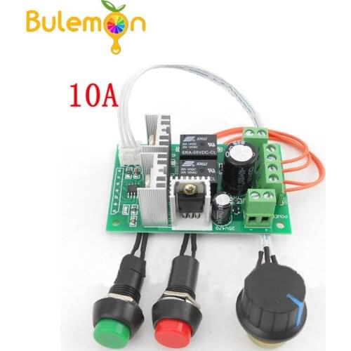 10A PWM dc motor controller forward and backward linear actuator governor speed control self-reset 6V/12V/24V