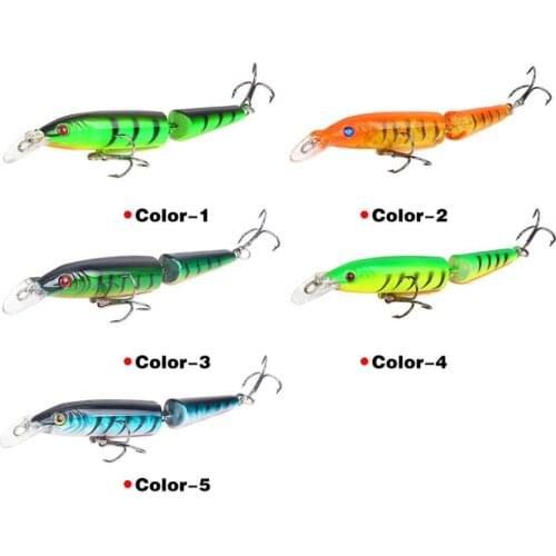 10.5cm 2-Section Lifelike Neon Freshwater Fishing Lure Hard Stimulation Fish Bait