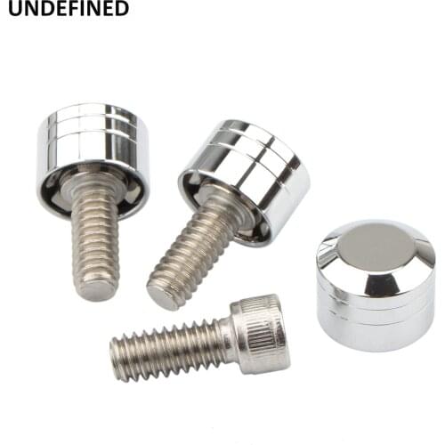 3pcs Motorcycle Bolt Caps Motcross Windshield Trim Screw Nut Bolts Replacement For Harley Touring Street Electra Glide 96-2013