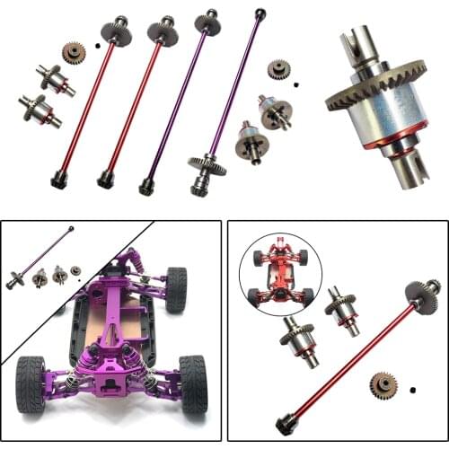 Central Drive Shaft with Decelerate Steel Gear Differential for Wltoys 144001 1/14 4WD High Speed Racing RC Car Vehicle ModelS