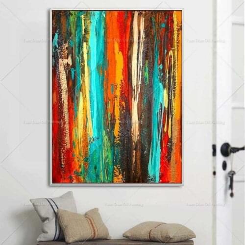 Canvas Painting High Skilled Living Room Restaurant Interior Decoration Picture Wall Art Hand Painted Oil Painting