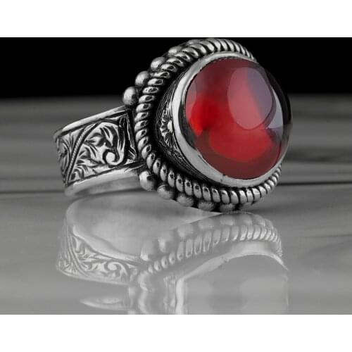 Natural Agate Stone 925 Sterling Silver eye model Rings For Men Guaranteed High-quality Gift Mens Rings All Size ,jewelry