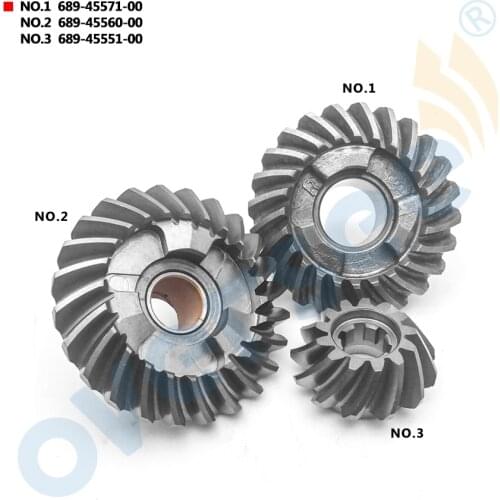 OUTBOARD GEAR PINION SET 689-45571 689-45560 689-45551 For Yamaha Outboard Motor 25HP 30HP
