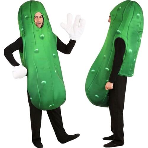Halloween costumes Adult Kids Green Cucumber Costume Vegetable Cactus Jumpsuit Christmas Carnaval Party Cosplay costumes