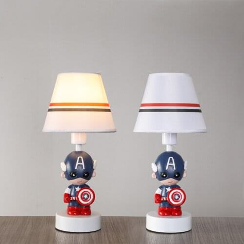 Nordic Childrens Room Table Lamp Bedroom Bedside Light American Creative Cartoon Desk Lamp Boy Girl Room Table Lamp For Bedroom