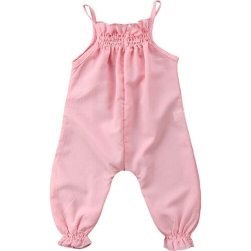 Toddler Baby Girl Strap Clothes Newborn Kids Romper Jumpsuit Playsuit Outfits Sunsuit
