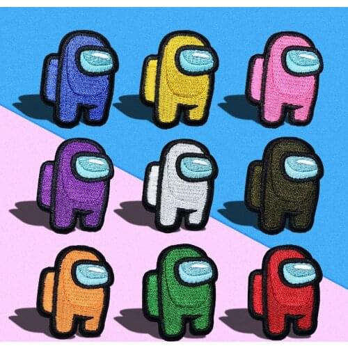 Cartoon game elements Embroidery astronaut Patches Iron On Clothes 3D for Clothes DIY Jacket Stickers T-shirt accessories