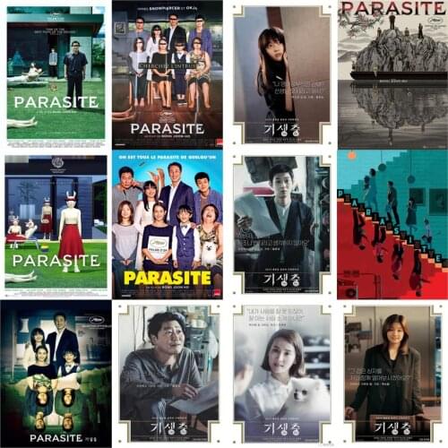 Parasite movie posters vivid color glossy paper home decoration