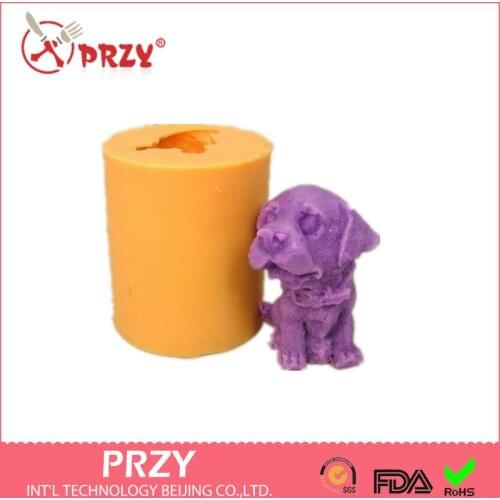 Dog modelling silicon soap mold fondant Cake decoration mold High-quality Handmade soap mold